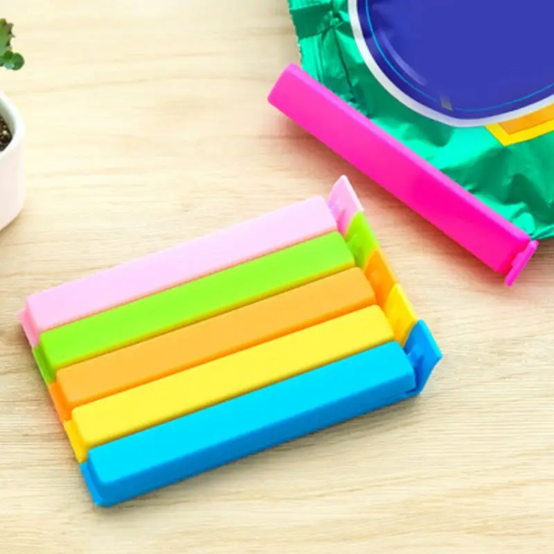 

10 Pcs/Set Portable Food Bag Sealer Snack Storage Sealing Clamp Mini Seal Clips