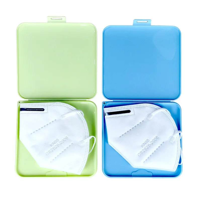 

Portable dust proof moisture-proof storage box mask box temporary aid folder for band aid notes