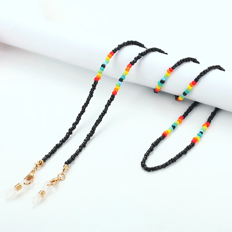 

Glasses Fashion Neck Strap Retro Beads mask Chain Long Necklace Metal Glasses Women Jewelry Reading Glasses Sunglasses Strap