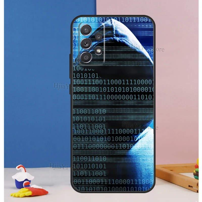 Матричный хакер для Samsung A71 A51 A41 A31 A11 A42 A12 A52 A32 A72 A70 A50 A10 A02S A20e A21S чехол телефона |