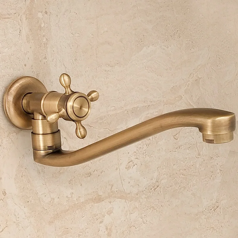 24 см/22 см длиннее кран смеситель для ванны душа Одной холодной шваброй Античная
