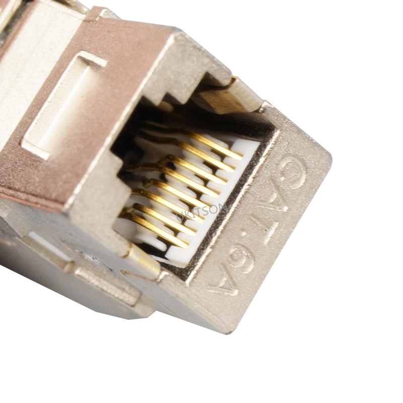 Keystone кота 6A RJ45 Экранированный FTP цинковый сплав слот CAT.6A Джек модули CAT6A сетевой