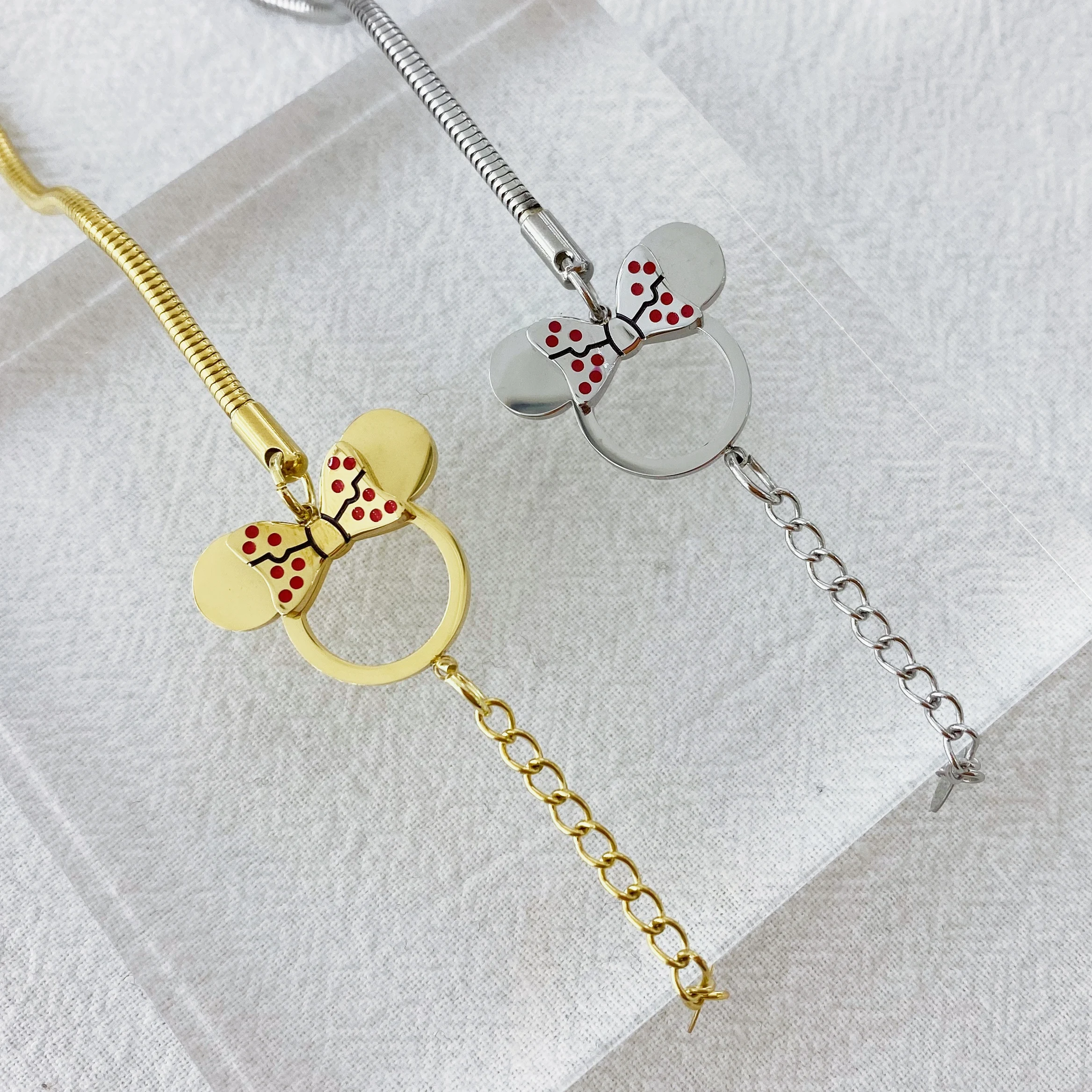 Модные очаровательные браслеты для женщин и мужчин подарок браслеты-мыши с