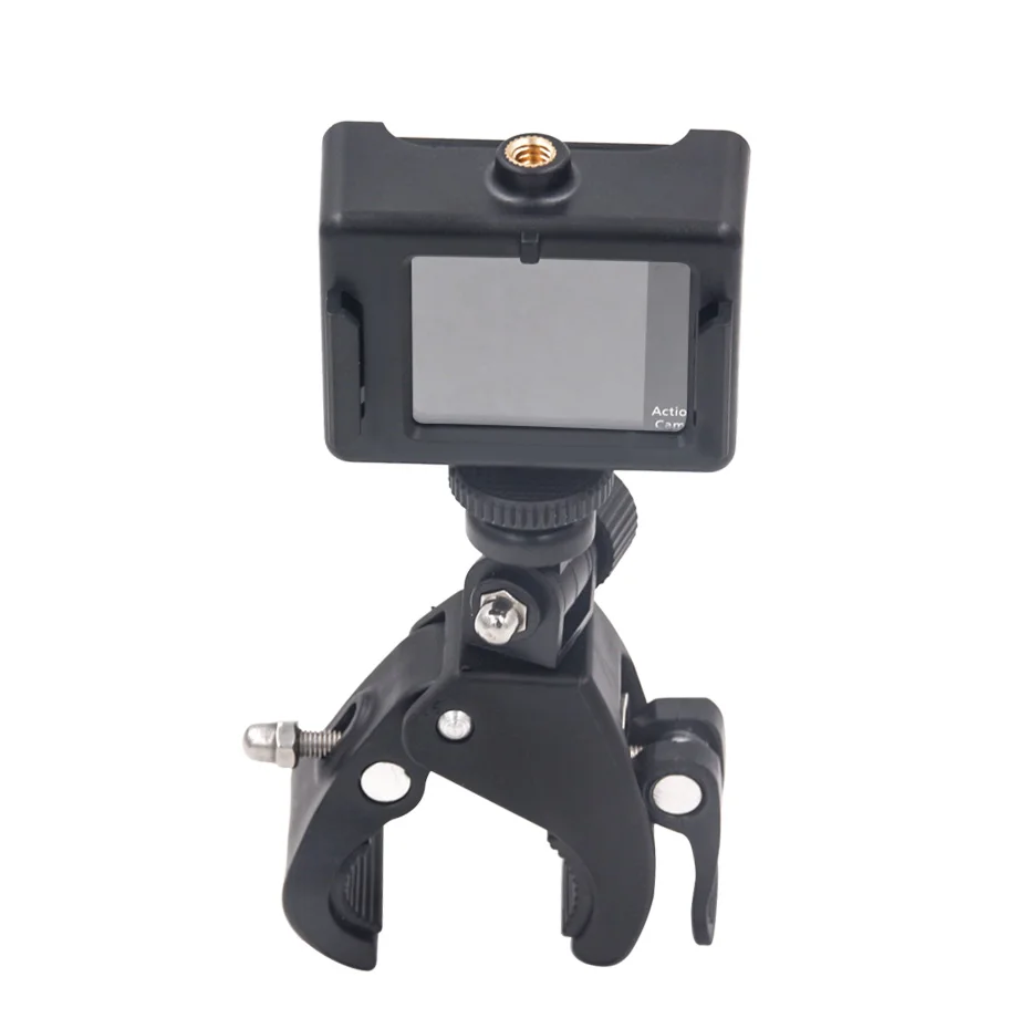Держатель для камеры Gopro Hero 5 6 4 Sjcam Eken Yi 4K с зажимом крепления на руль мотоцикла и