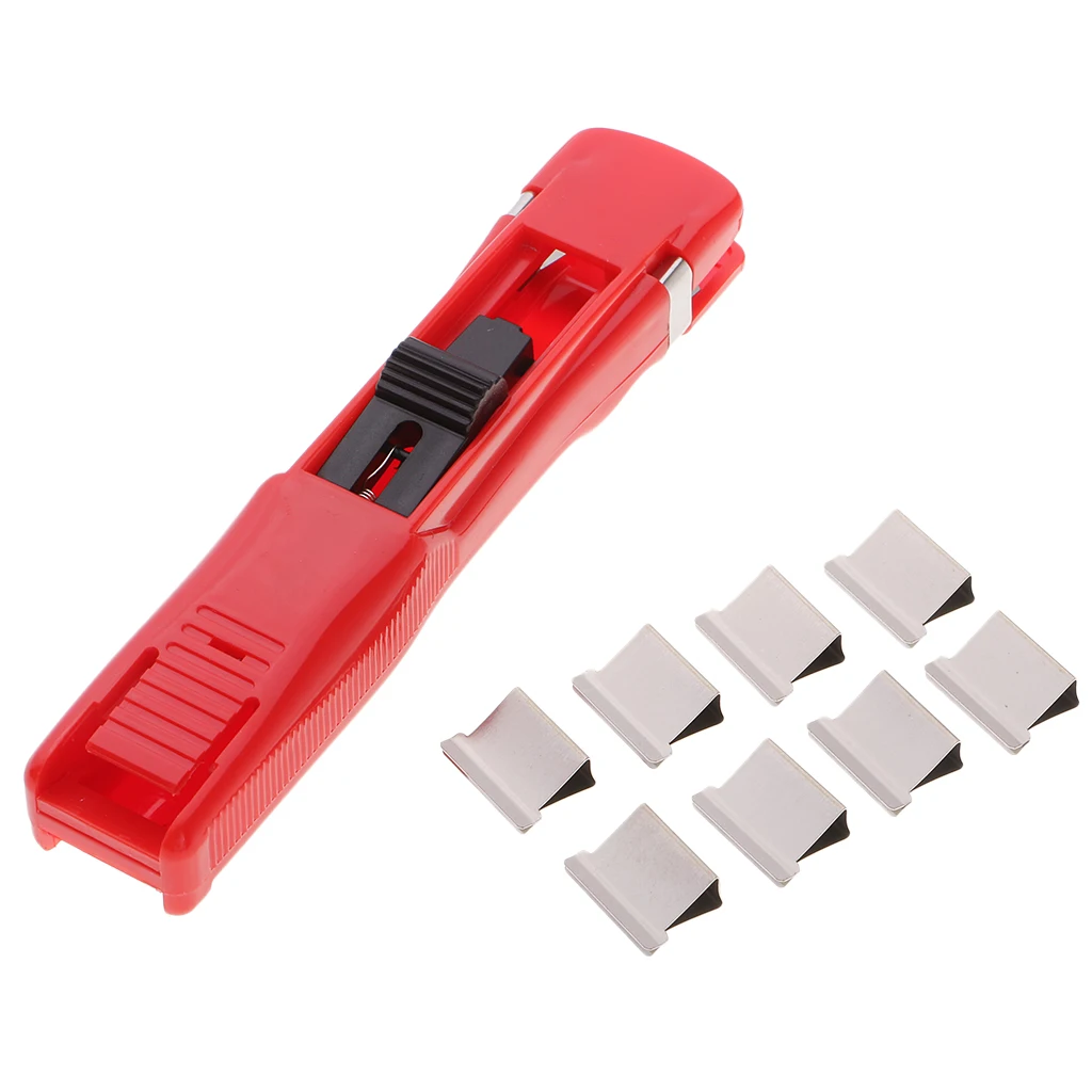

Heavy Duty Paper Clipper Dispenser - 8 Refill Clips Office Stationery