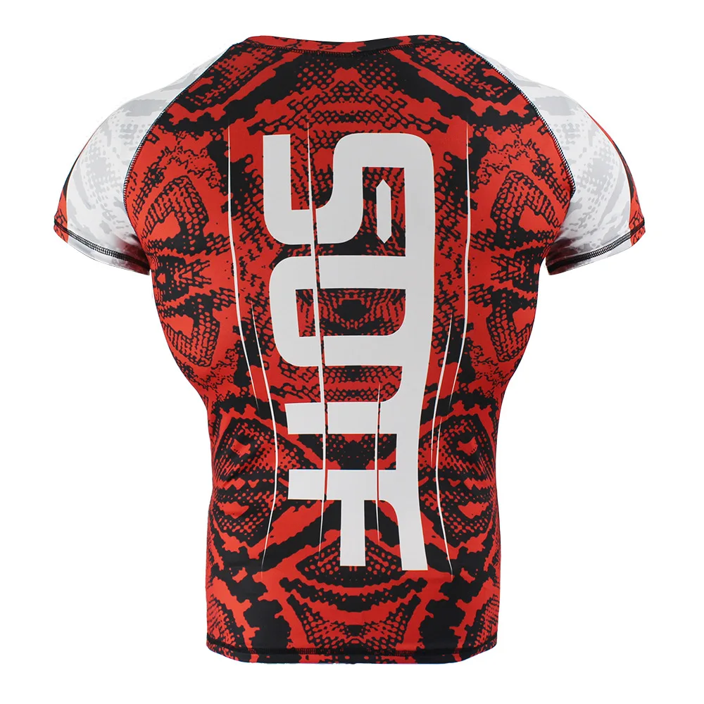 Боксерская тренировочная футболка для MMA Rashguard муай тай Велоспорт спортзал