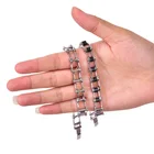 Мужской браслет-цепочка из нержавеющей стали, в стиле ретро, 20 см