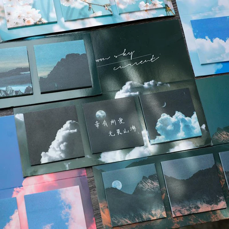 JIANWU 60 листов теплый Sun Promise серия Art Sticky Notes милые Креативные небесные подсолнухи