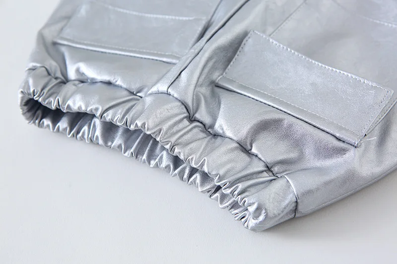 WLG/юбки для девочек Модная универсальная юбка из искусственной кожи малышей