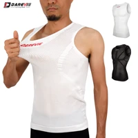 darevie cycling base layer men seamless cycling tight breathable sweat absorb cycling underwear mesh summer winter sleeveless