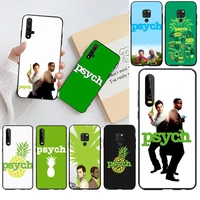 kpusagrt psych shawn and gus bling cute phone case for huawei p40 p30 p20 lite pro mate 30 20 pro p smart 2019 prime