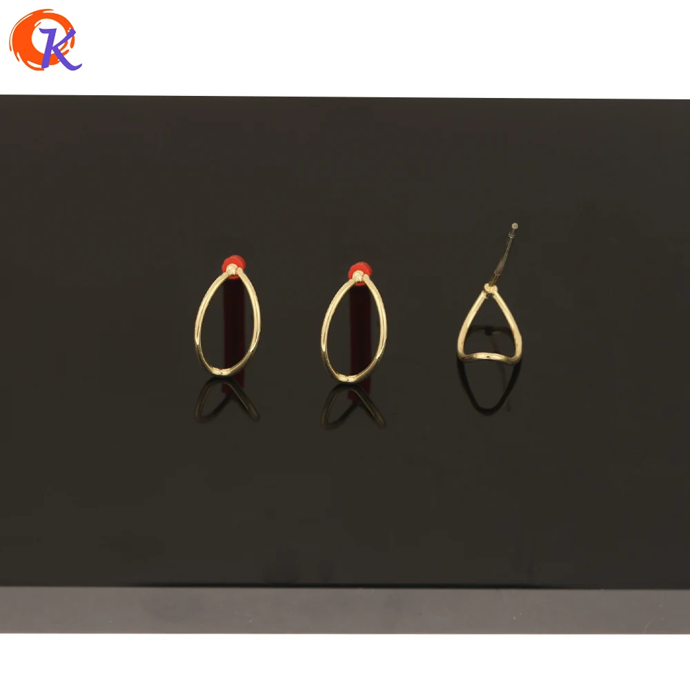 

Cordial Design 100Pcs 7*12MM Earrings Stud/DIY Making/Drop Loop Shape/Hand Made/Earring Findings Component/Jewelry Accessories