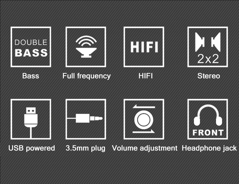 Бас USB+ AUX проводной Компьютерные колонки Пара 5 Вт* 2 высокой Мощность колонки для ноутбука, настольного компьютера, телефона Портативный мультимедийных динамиков