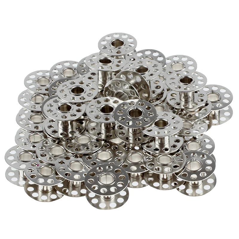 50 шт металлические банки катушки для бытовой швейной машины|Швейные инструменты