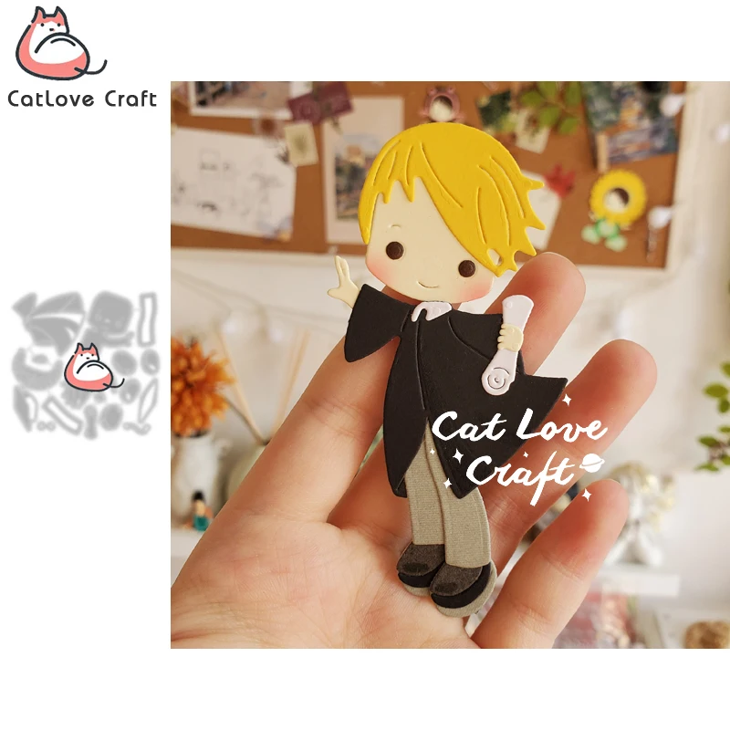 Мальчика Выпускной бакалавра форма металлический Трафаретный вырубной штамп