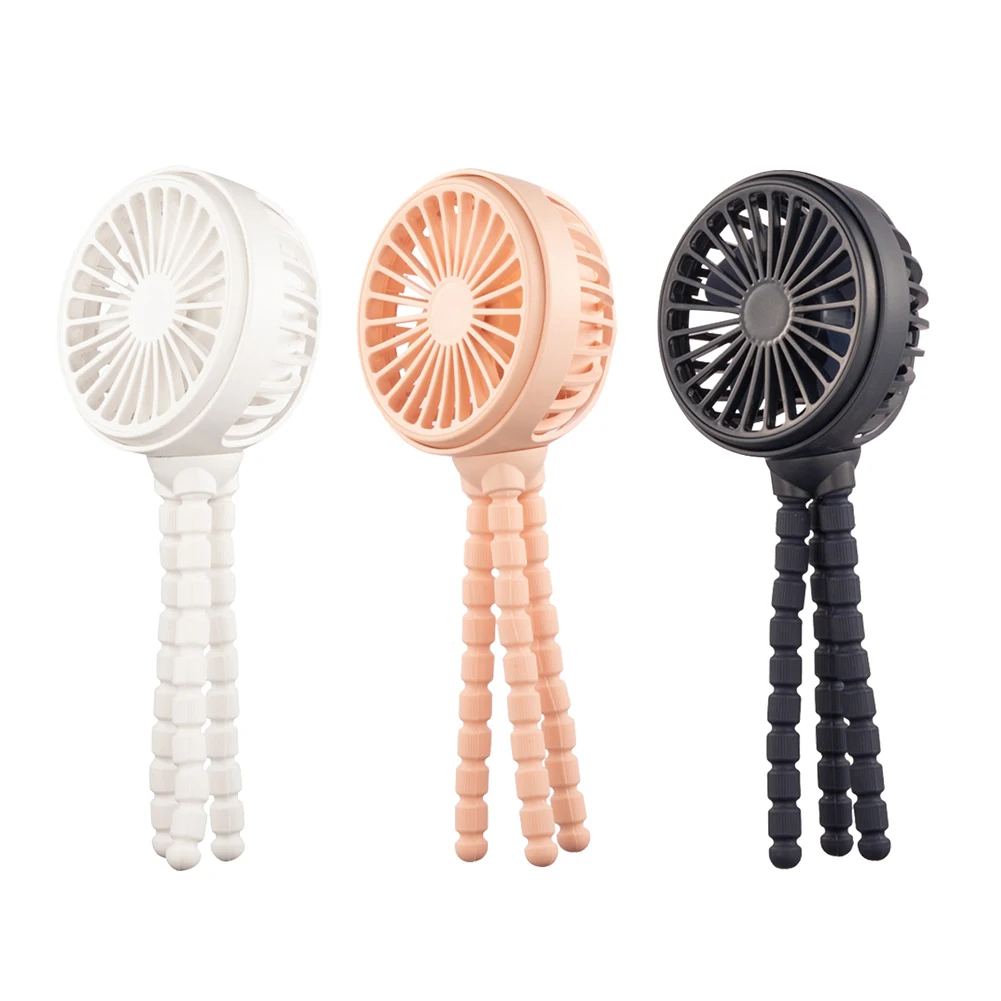 

Adjustable Handheld Personal Mini Fan Rechargeable Silent Electric Table Fan Portable Handheld Hanging Fan with Tripod