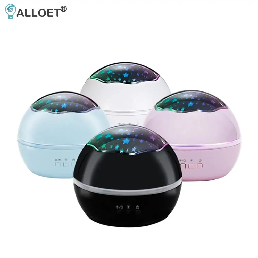 

Colorful Night Light Starry Sky Projector Water Wave Lamp LED Star Rotating Bedroom Decoration Bedside Lamp Kids Baby Gift