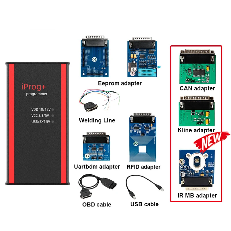 Программатор ключей IPROG Pro 2021 V86 с полным блоком управления Iprog + быстросброс V84 PK