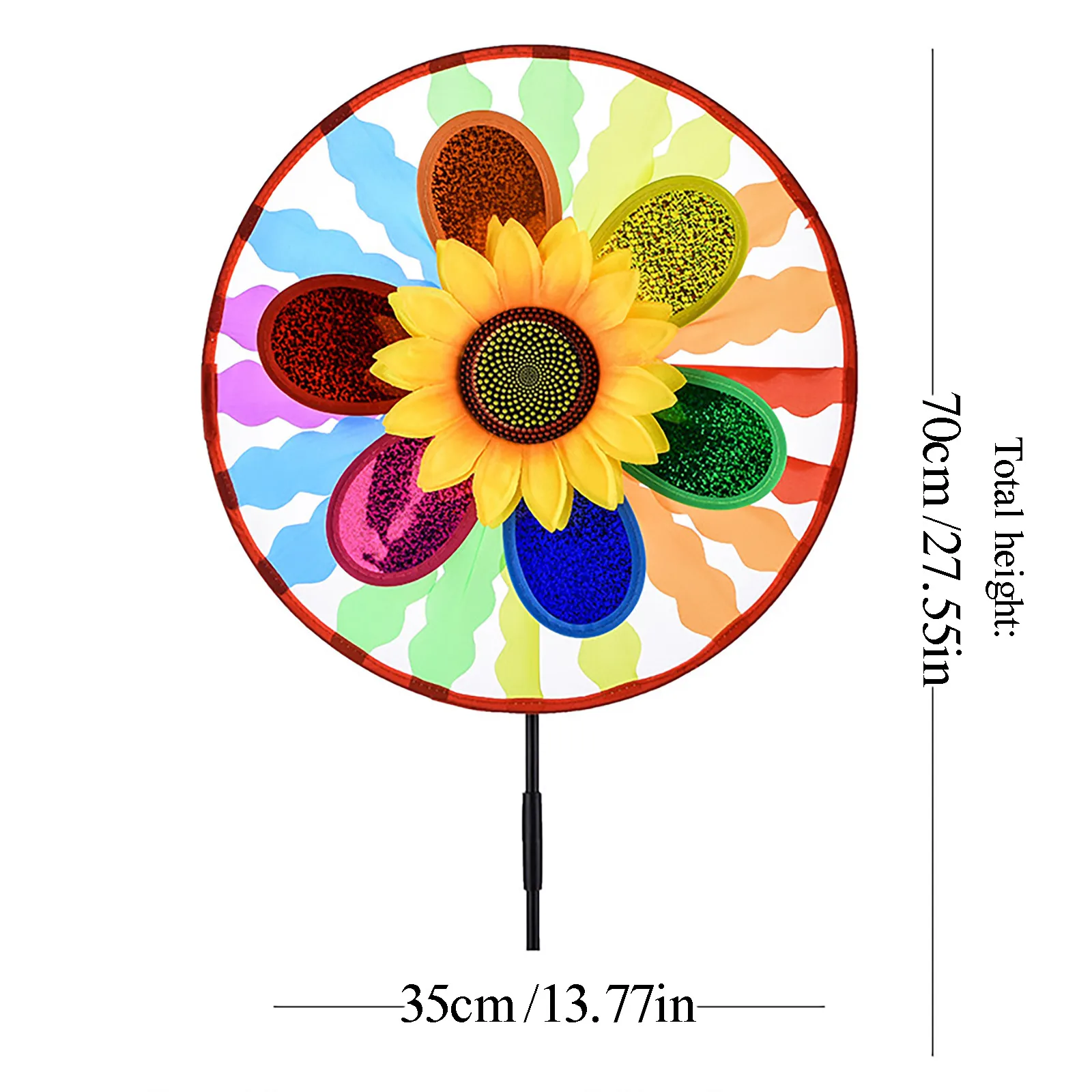 

Windmill Garden Decoration Outdoor Sunflower Windmill Party Windmill Sunflower Yard Garden Decor Jardinage Decorative Stakes