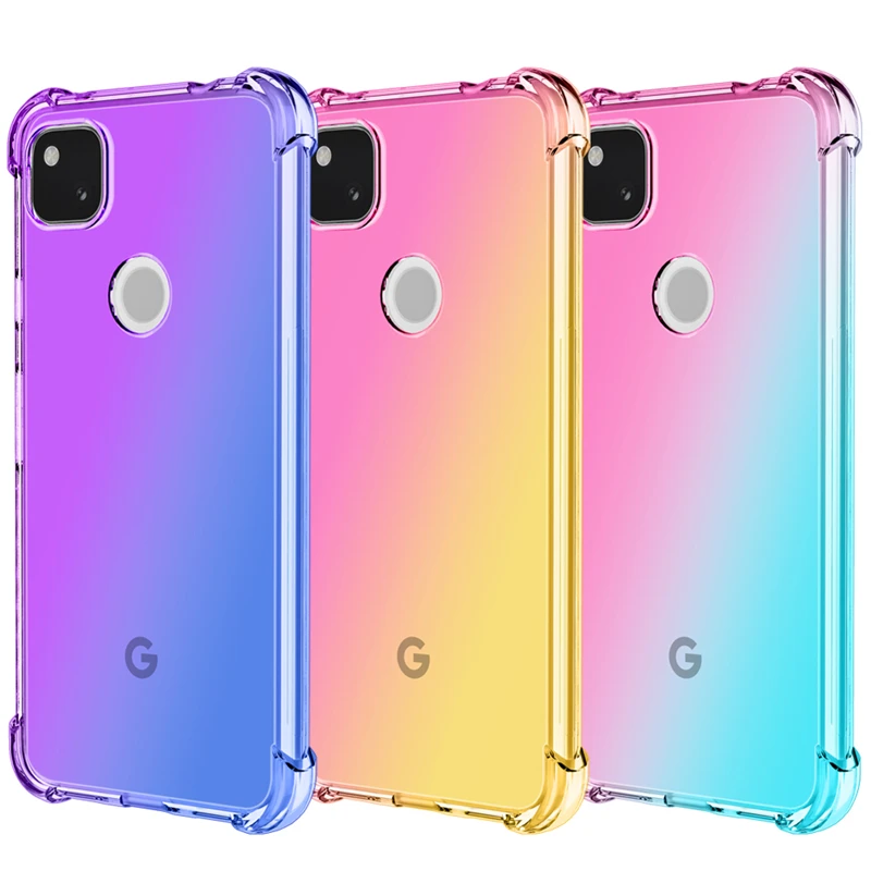 Полиуретановый чехол для Google Pixel 5 4 4A 5G XL с гибкой антискользящей защитой от падений.