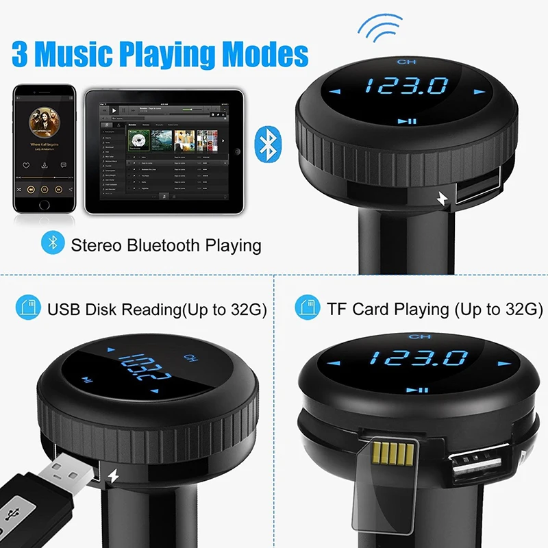 Лидер продаж Автомобильный MP3 плеер Bluetooth FM передатчик автомобильный комплект