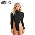 Женское нижнее белье, стринги, Прозрачное нижнее белье, сексуальный костюм с длинным рукавом, высокий вырез, стринги, купальник, нижнее белье