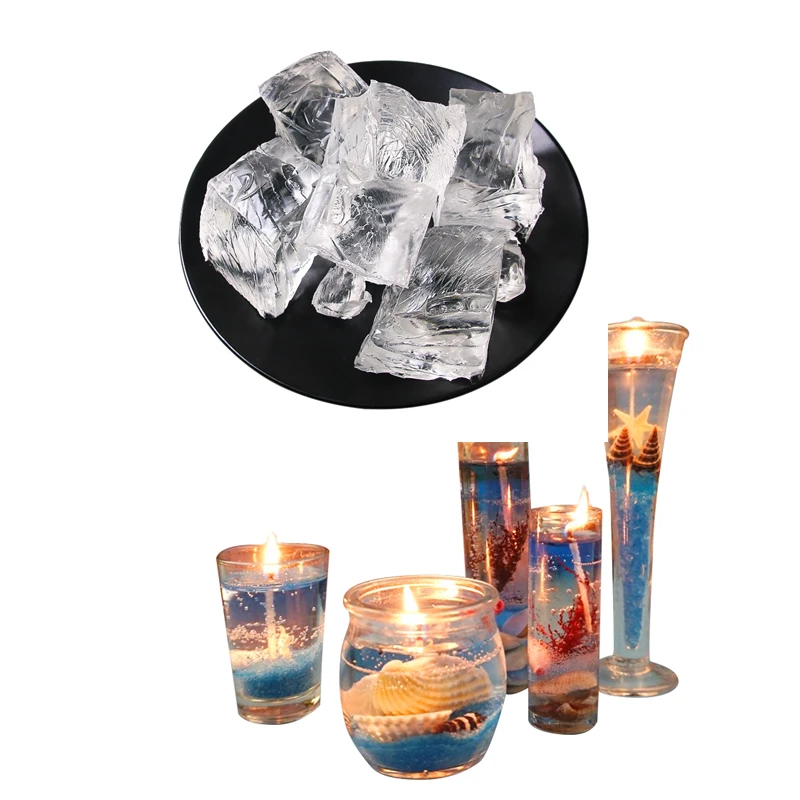 Прозрачная Желейная восковая свеча материал сделай сам Хрустальная чашка ручной