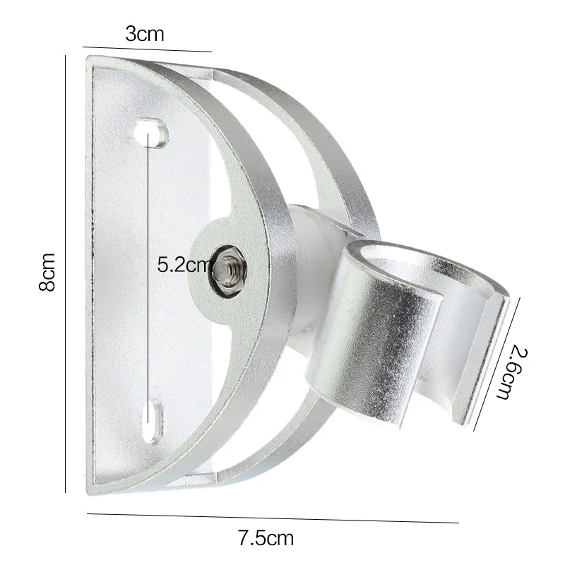 

Handheld Shower Head Holder Bathroom Wall Mounted Drilling Bracket Home Use