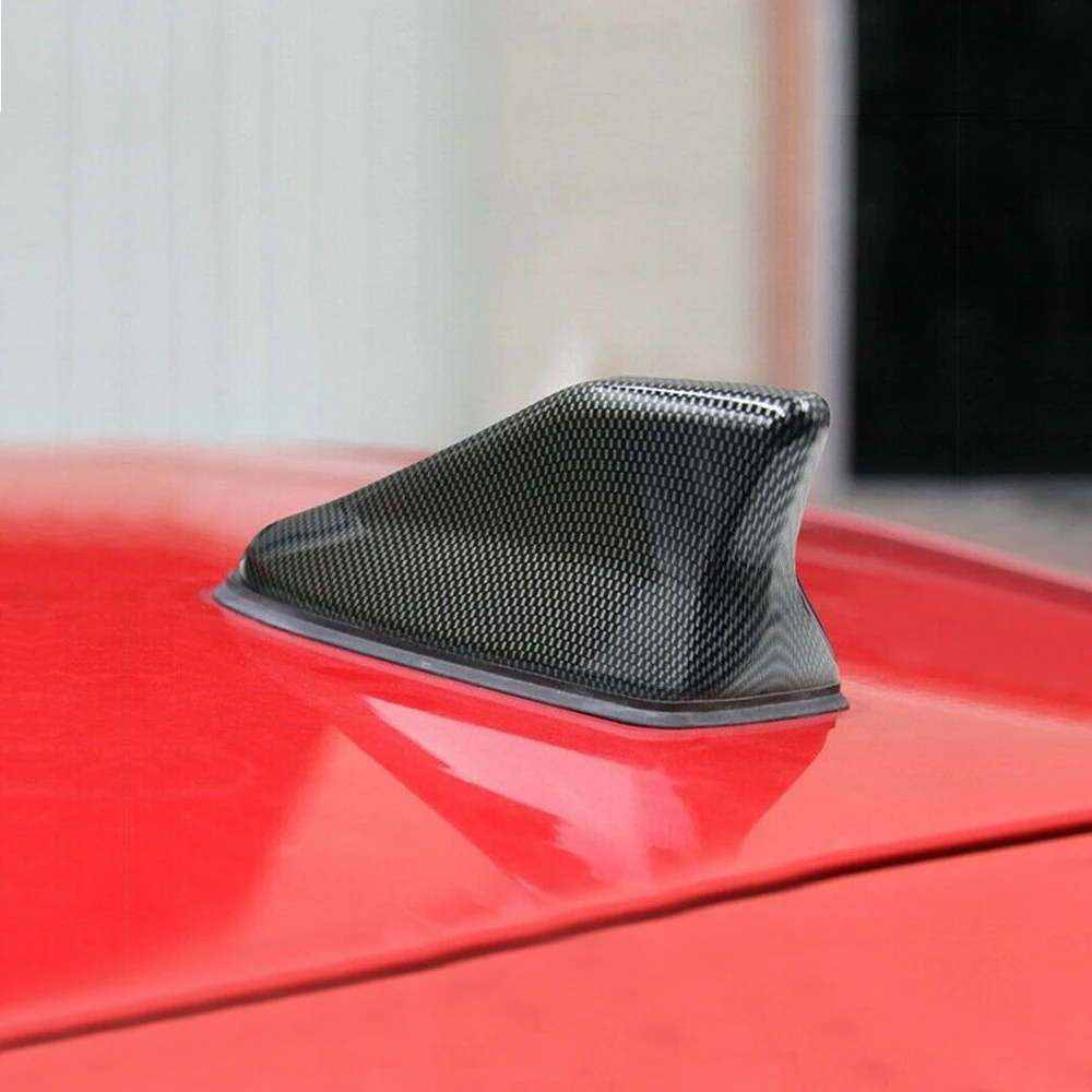 

Carbon Fiber Car SUV Shark Fin Roof Antenna Radio AM/FM Aerial Universal Accessories Car Tuning Exterior Parts Auto Accessory