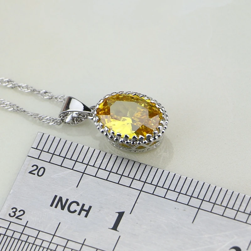 Женские вечерние серьги/Подвеска/ожерелье/браслет/кольцо с желтым кубическим