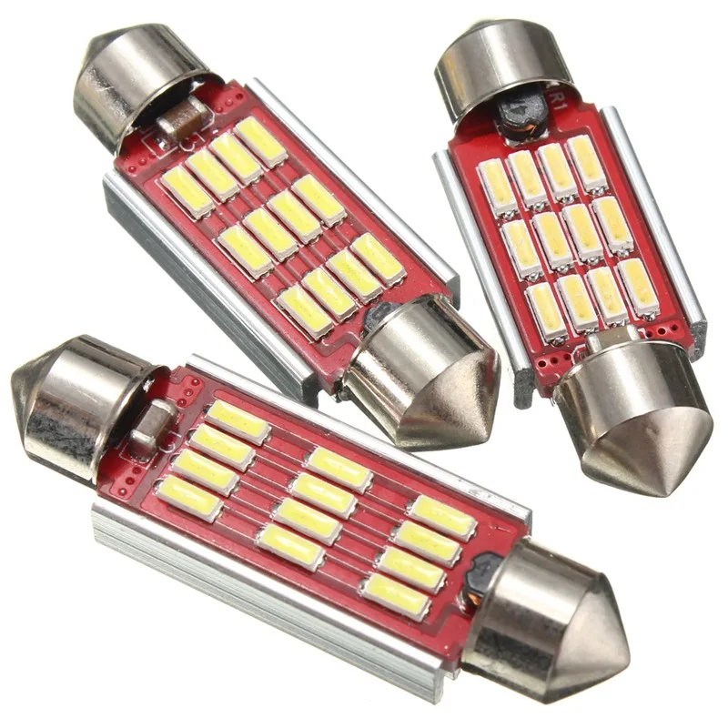36 мм 39 42 светодиодный чтение светильник купольный 4014 SMD 12 Светодиодный с can bus