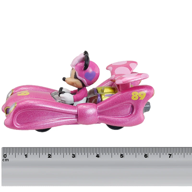 Томика Дисней Микки Маус Гонщики на роадстерах MRR-05 Розовый гром Минни 6 см Металлический литой автомобиль игрушка новая 119937.