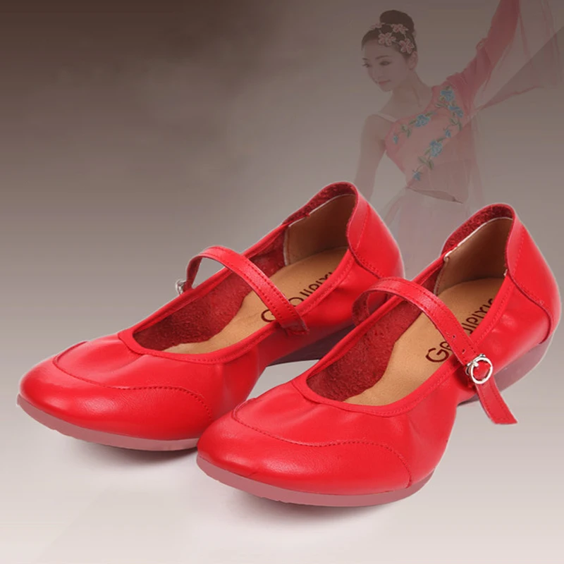 Женские кожаные балетные танцевальные туфли Женская/Женская обувь для джаза