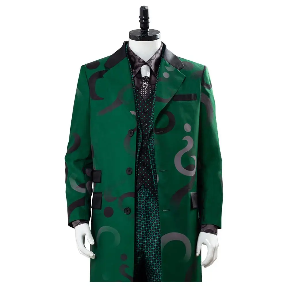 Готэм Сезон 5 Riddler Косплэй Ботинки в стиле Эдвард Нигма костюм пальто зеленый