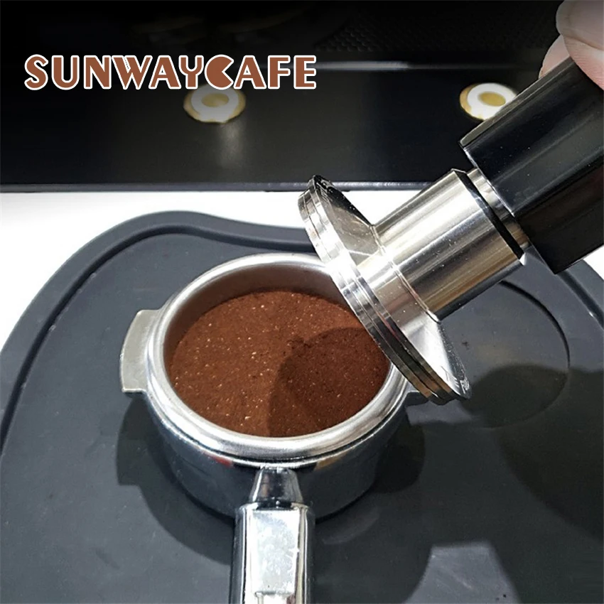 58 5 мм кофе Темпер из нержавеющей стали плоское прессованное основание