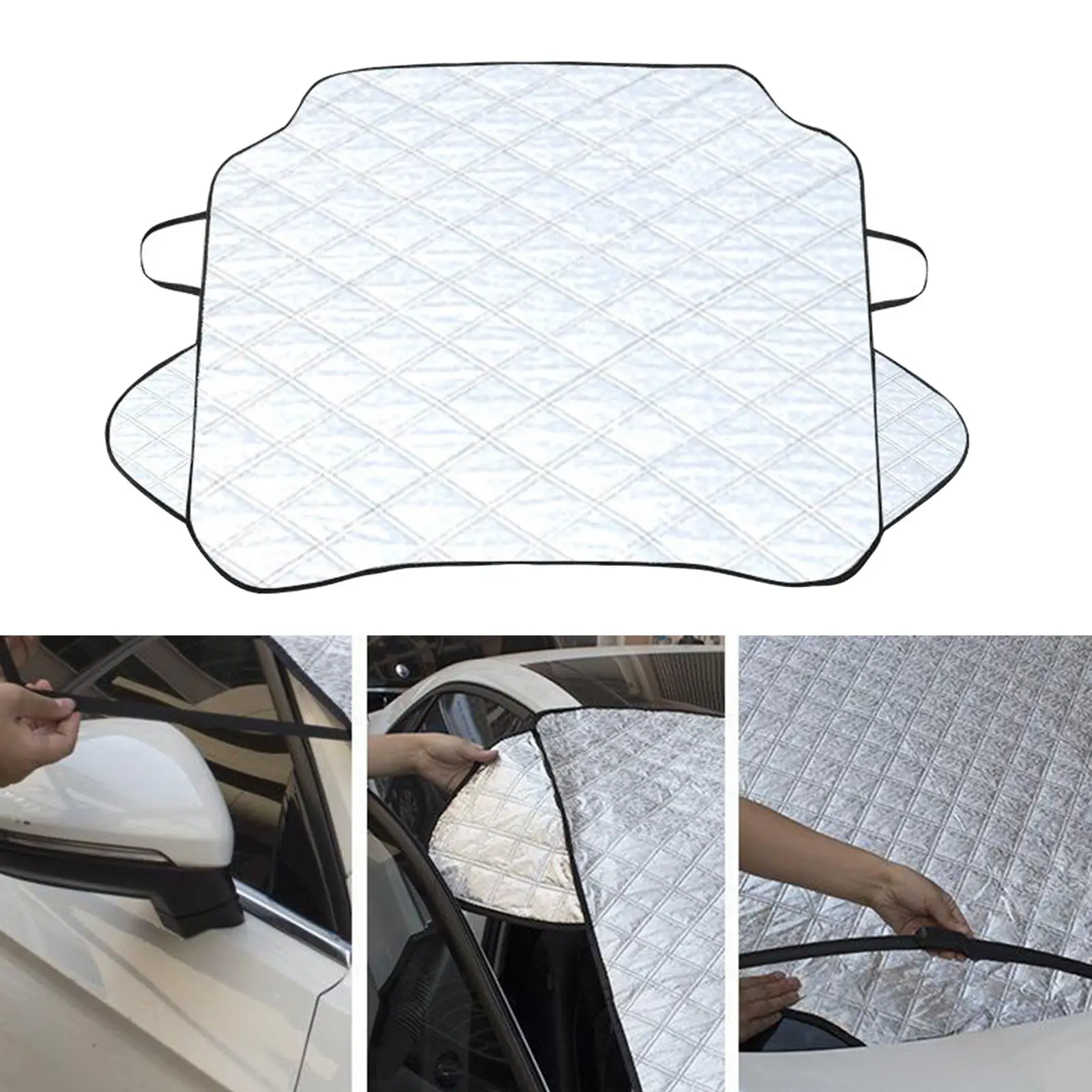 

Car Windscreen Cover Snow Frost Ice Winter Sun Shade Dust Protector Shield