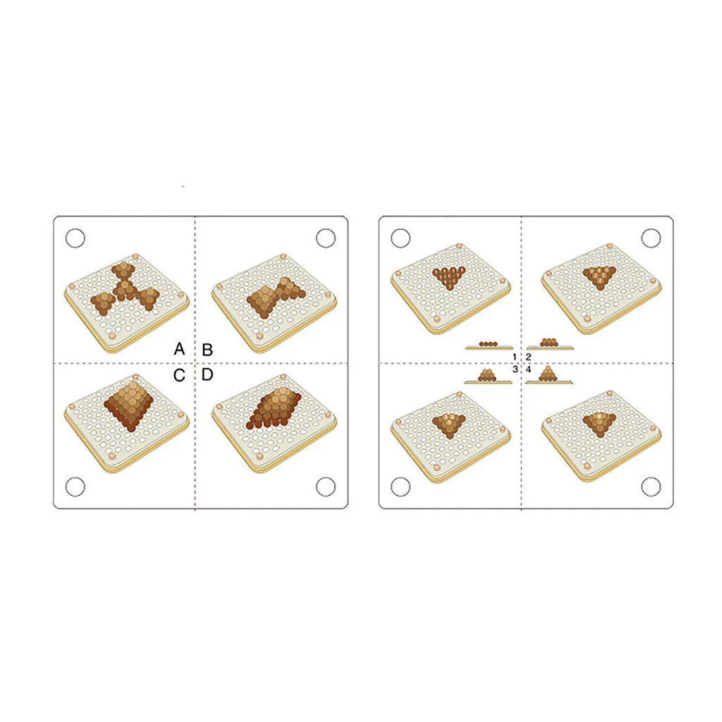 Тренировочная головоломка с бусинами для рук и мозга математическая доска-пазл