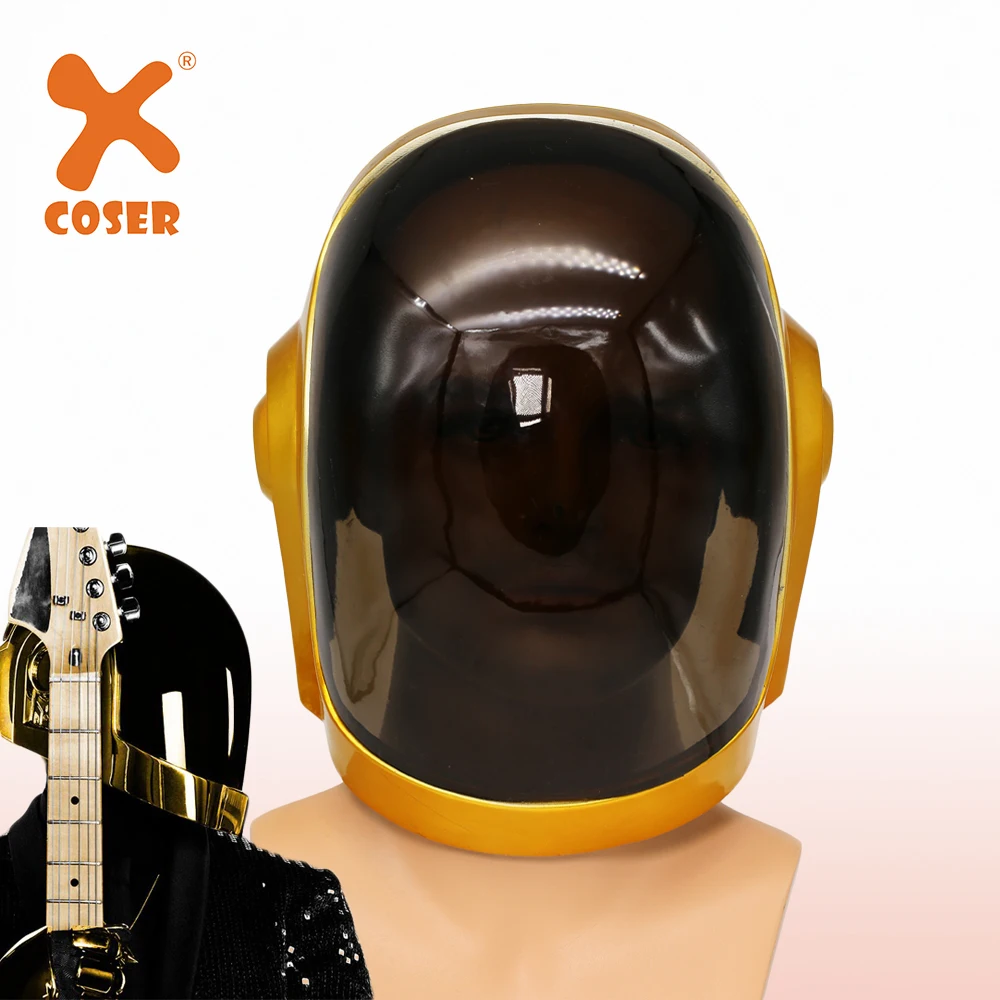 XCOSER Daft Punk Guy-Manuel Full Head Helmet Resin Cosplay Mask Costume Props Collections Dress Up Role Play For Adults