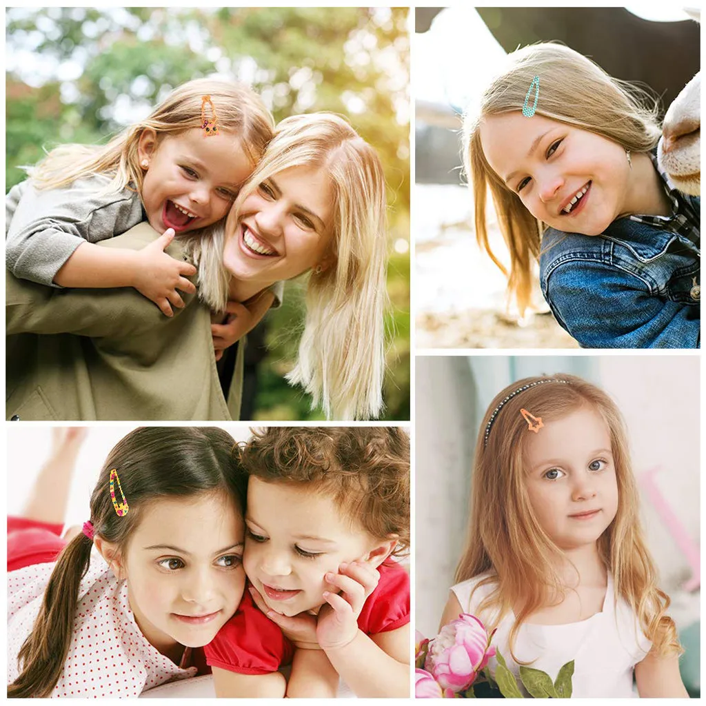 

130 заколки для волос Нескользящие металлические зажимы для волос с кнопками аксессуары для девушек и женщин Разноцветные зажимы для волос с...