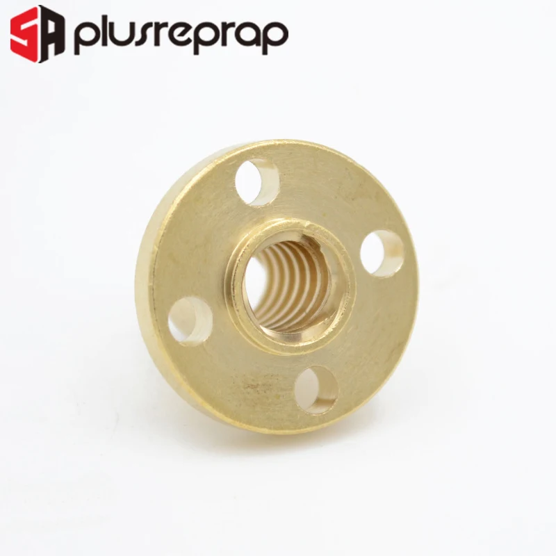 Детали для 3D принтера латунная Фланцевая гайка ЧПУ Reprap T8 свинцовый винт 8 мм 4 или 2