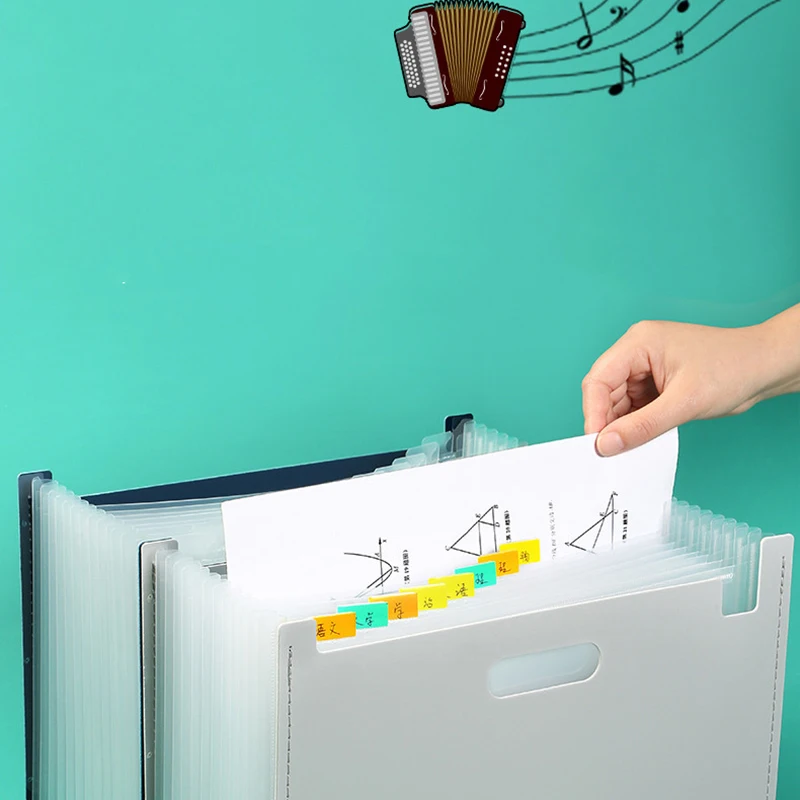 Настольная папка формата А4 коробка для хранения бумаги многослойная удлинения