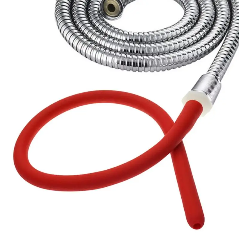 

P15F 1Set Soft Silicone Bidet Wash Hose Cleaner Enema Nozzle Douch Cleaning Tube