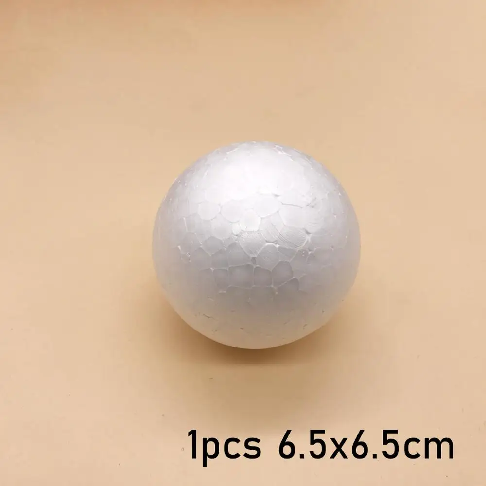 1pcs 1 шт 150 мм/200 мм моделирование пенополистирол пенопласт медведь белые шары для поделок для DIY Рождественская вечеринка украшения поставки подарки - Цвет: 1pcs
