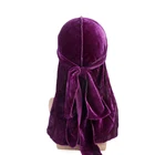 Шапка-бандана, унисекс, из вельвета, дышащая, шапка после химиотерапии