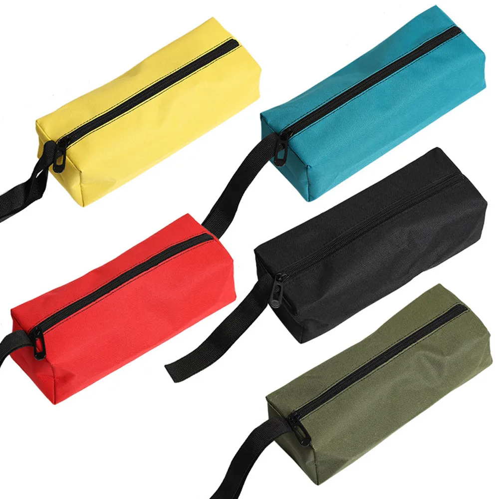 

Bag Screws Nails Drill Bit Metal Parts Fishing Travel Makeup Organizer Pouch Bag Oxford Canvas Waterproof Storage Hand Tool