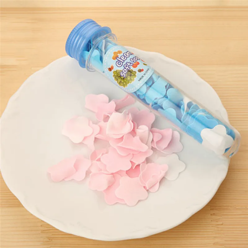 

Travel Soap Paper Washing Hand Bath Clean Disposable Portable Mini Child Hand Washing Soap Paper Color Random