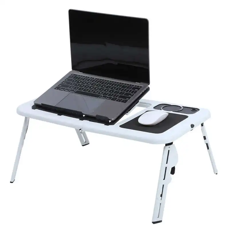 

Folding Portable Laptop Notebook PC Computer Desk Adjustable Car Bed Sofa Desk Stand Table Cooling Fan Tray Computer Table