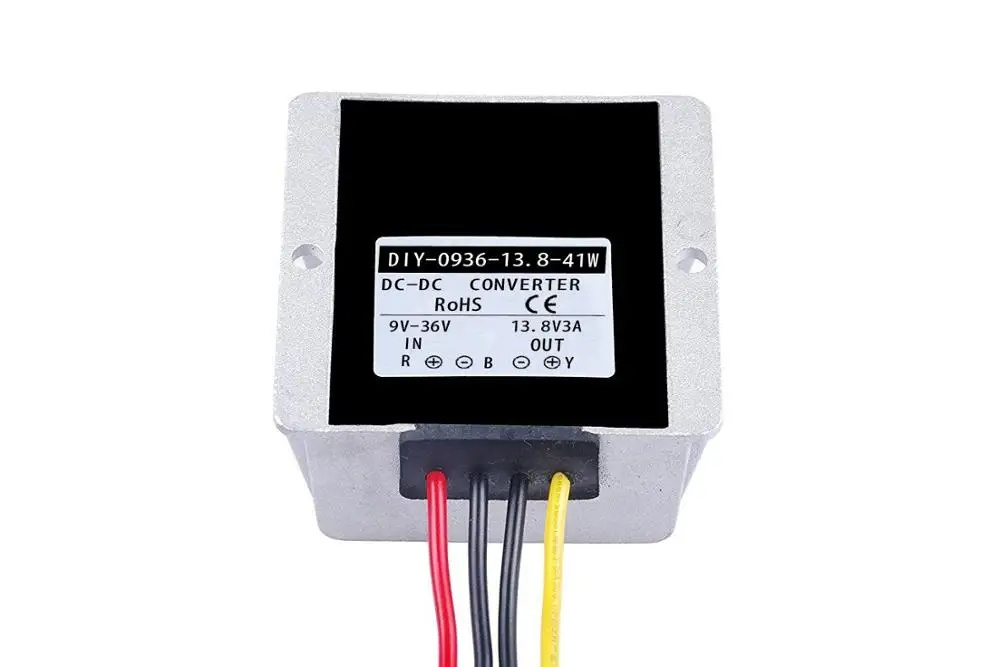 9V-36V TO 13.8V 41W 9 V-36 V до 13,8 V Макс 28A преобразователь постоянного тока Регулятор Редуктор Напряжение стабилизатор шаг вверх вниз Тип Водонепроницаемый IP67 12V 24V T0 13,8 V CE - Цвет: 9V-36V TO 13.8V 41W
