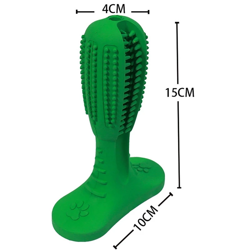 

Bite-Resistant Dog Bone Stick Chew Toy Pet Dog Non-tonxic Rubber Stick Puppy Brushing Stick Toothbrush Dog Tooth Cleaning Toy