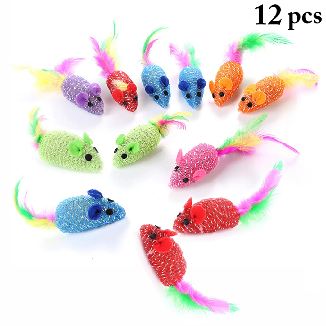 12 шт. игрушки для кошек крыс | Дом и сад